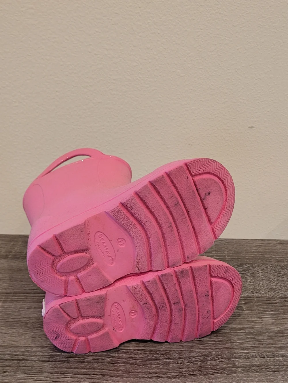 Bearpaw Rain Boots Eva Girls' Pink Glitter Waterproof